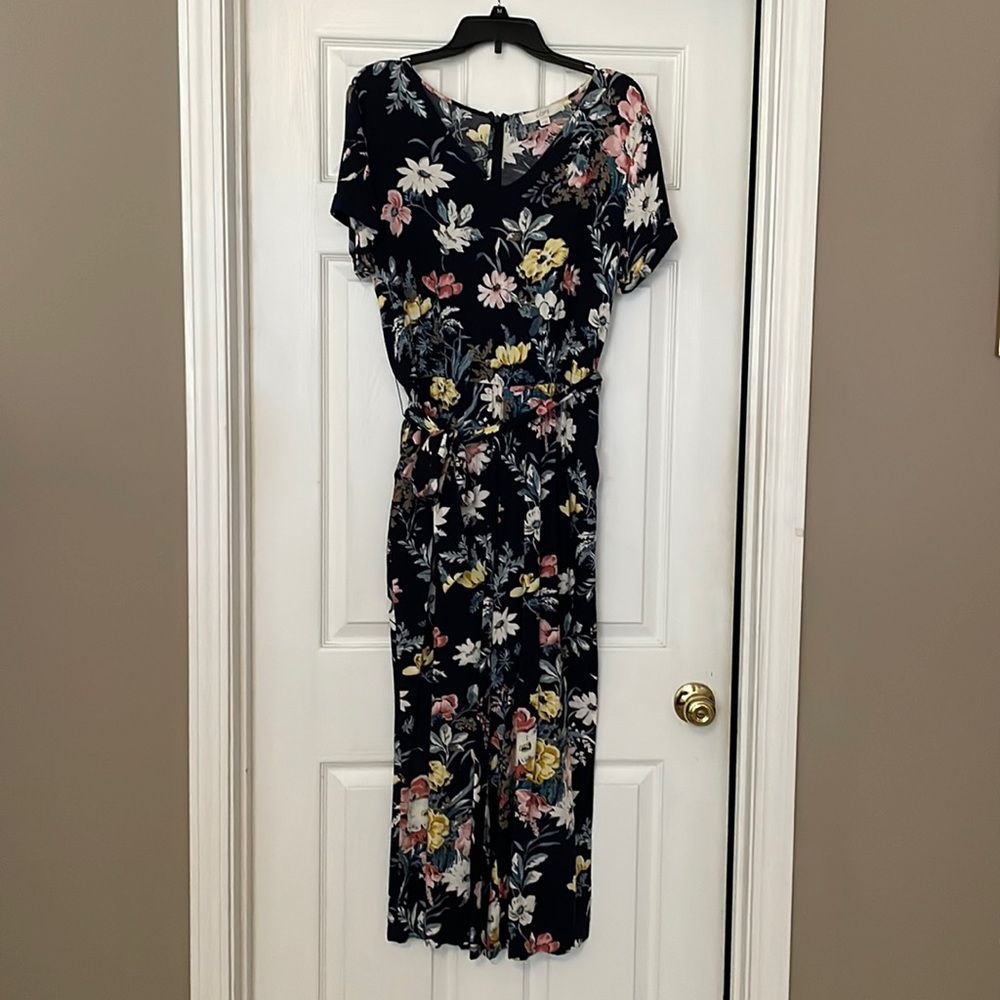 LOFT floral jumpsuit, size 10